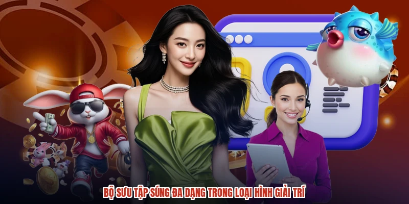 Bộ sưu tập súng đa dạng trong loại hình giải trí